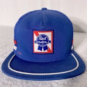 Pabst O'Neill Blue Ribbon PBR Mesh Back Snap Back Trucker Hat
